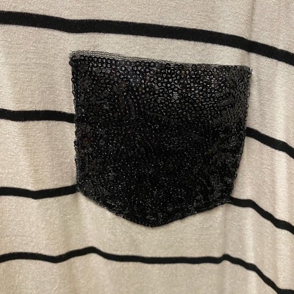 NWOT Heimish USA Long Sleeve Flannel/Stripe Pattern T-Shirt Size Large - Picture 4 of 6